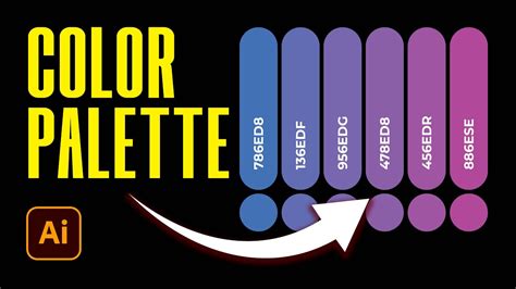 how to make a color palette in illustrator from an image