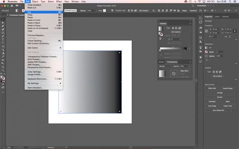 how to make a color to transparent gradient in illustrator