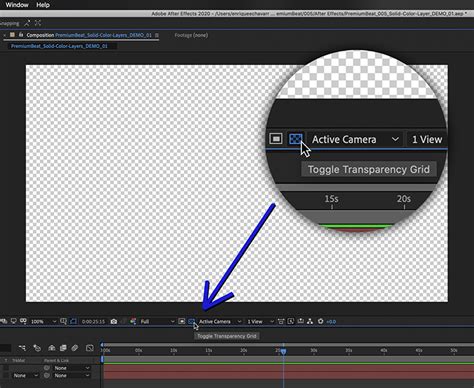 how to make a color transparent in after effects