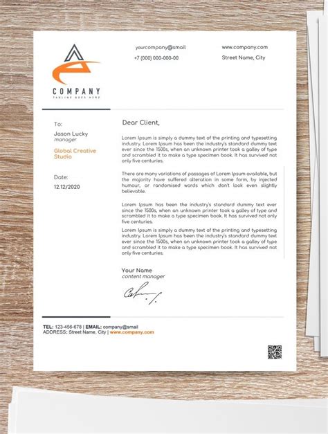 how to make a company letterhead in google docs