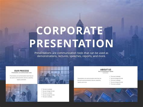 how to make a company profile presentation