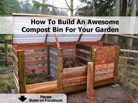 how to make a compost bin for the garden