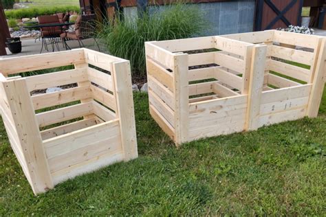 how to make a compost bin from wood