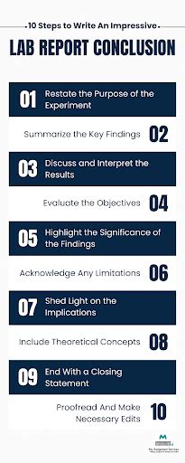 how to make a conclusion for a lab report