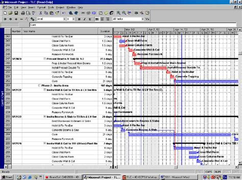 how to make a construction schedule in microsoft project