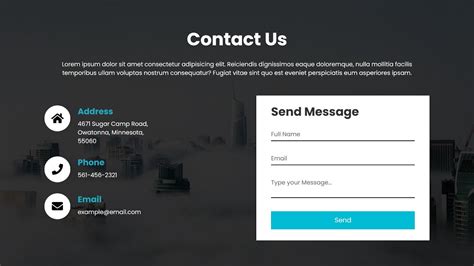 how to make a contact page in html and css