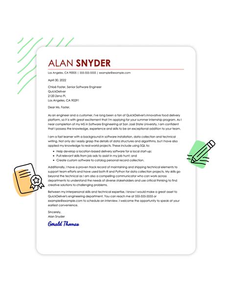 how to make a cover letter header