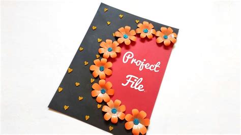 how to make a creative project file for school
