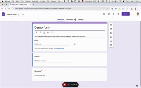 how to make a custom google form link