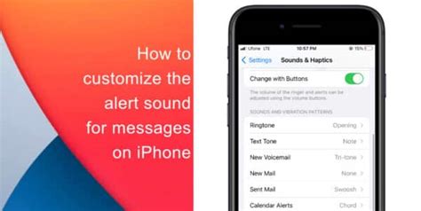 how to make a custom message sound on iphone