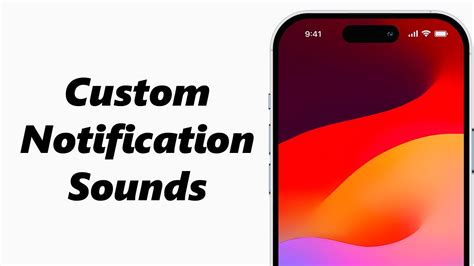 how to make a custom notification sound for iphone
