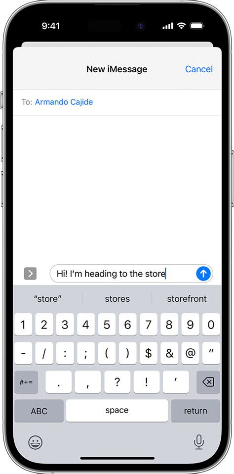how to make a custom text message on iphone