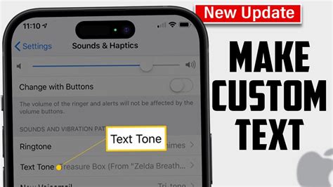 how to make a custom text tone ios