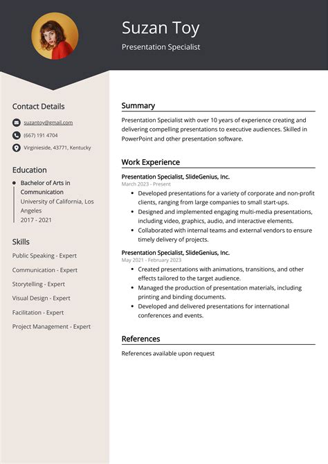 how to make a cv presentation
