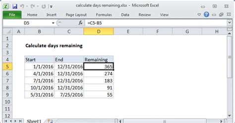how to make a day count in excel