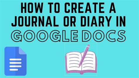 how to make a diary in google docs