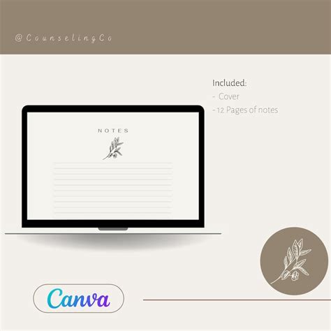 how to make a digital notebook in canva