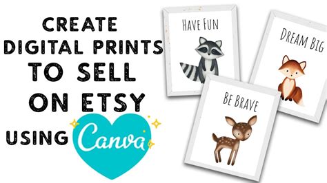how to make a digital print for etsy