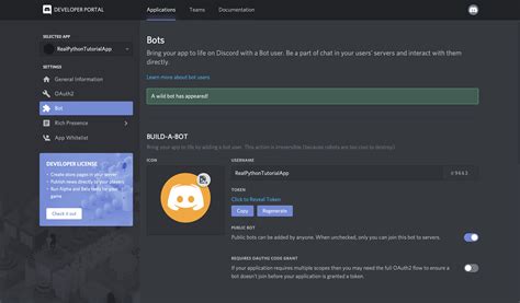 how to make a discord bot in python