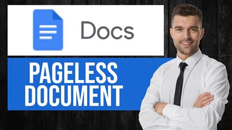 how to make a doc not pageless