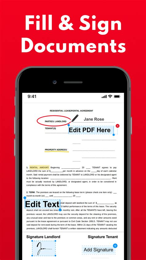 how to make a document fillable on iphone