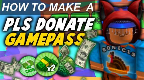 how to make a donation gamepass