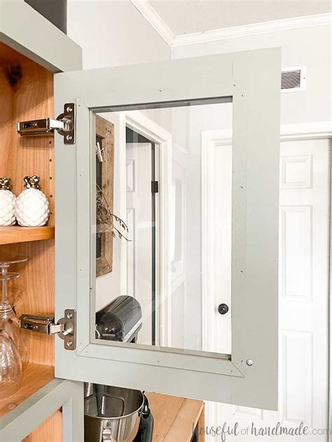 how to make a door with glass insert