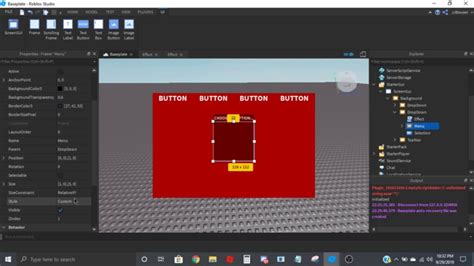 how to make a dropdown menu in roblox studio