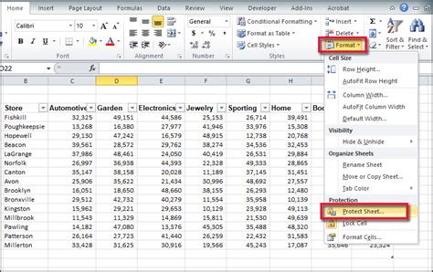 how to make a excel sheet read only
