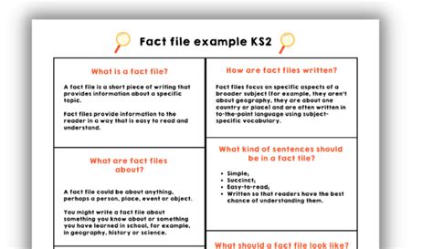 how to make a fact file