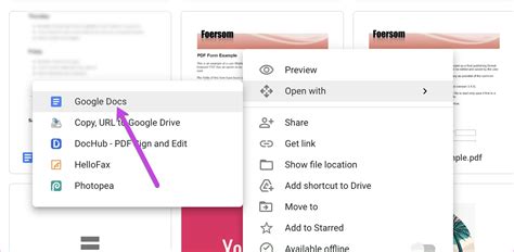 how to make a fillable pdf form in google docs