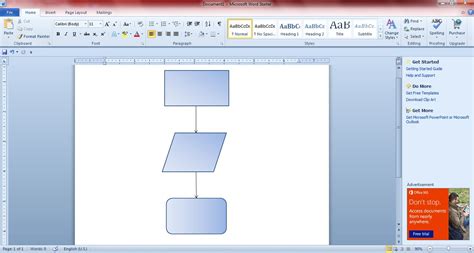 how to make a flow chart in microsoft office