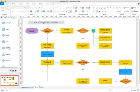 how to make a flowchart in office 365