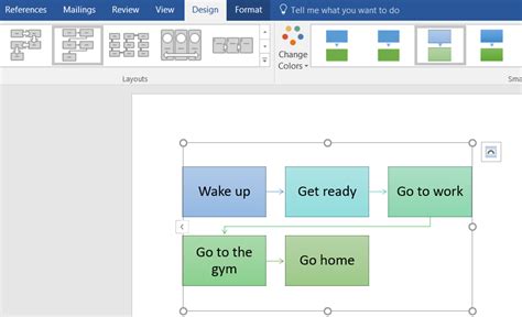 how to make a flowchart in word mac