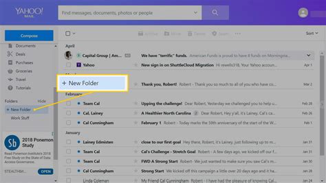 how to make a folder in yahoo mail on iphone