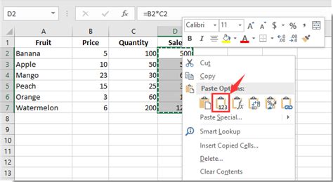 how to make a formula permanent in excel