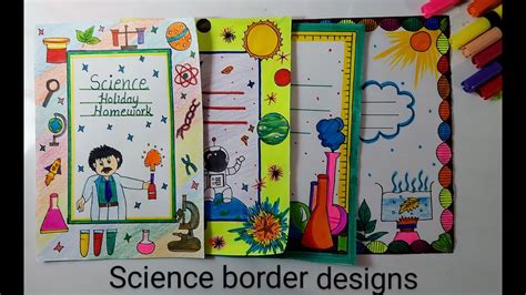 how to make a front page of science project