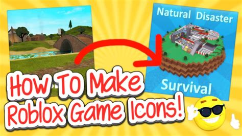 how to make a game icon for your roblox game