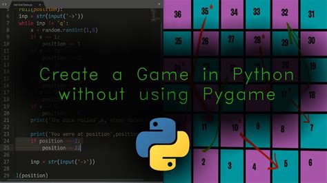 how to make a game in python without pygame