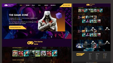 how to make a game website with html