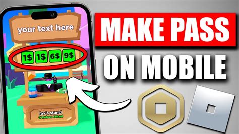 how to make a gamepass in roblox 2024 mobile