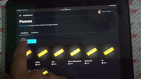 how to make a gamepass in roblox pls donate on ipad