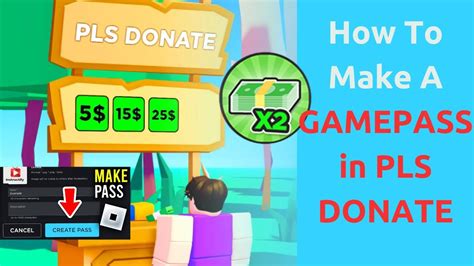 how to make a gamepass on roblox pls donate mobile 2025