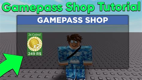 how to make a gamepass shop in roblox studio