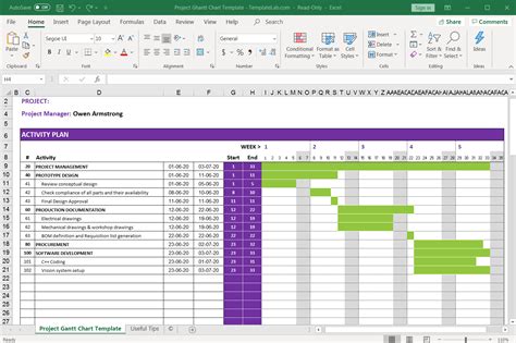 how to make a gantt chart template in excel