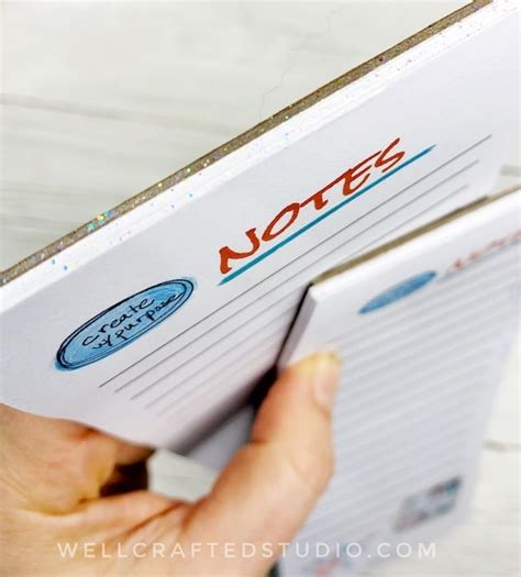 how to make a glued notepad