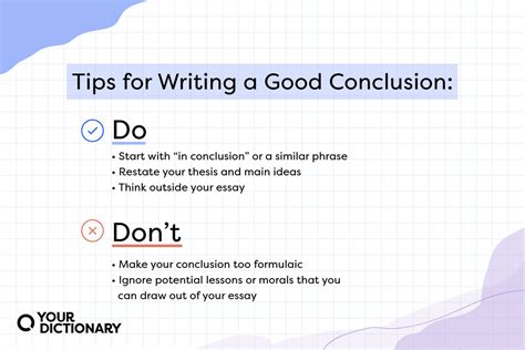 how to make a good conclusion example