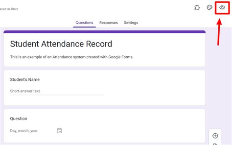 how to make a google form for attendance