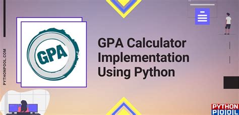 how to make a gpa calculator in python