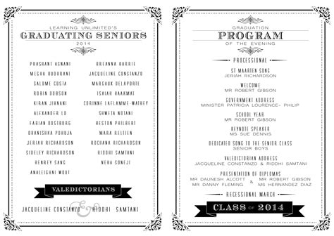 how to make a graduation program